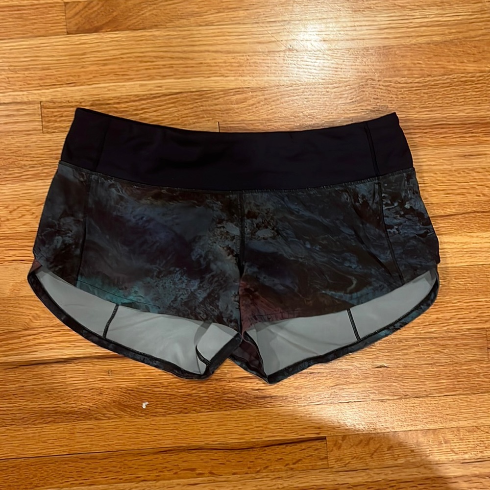 Lululemon speed up shorts 2.5 inseam.
